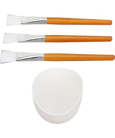 TYTOGE Facemask Mixing Tool Set Multifunctional Reusable Silicone Face Mask Bowl Wooden Brush Set for Oils Moisturizers - Buy Online on GoSupps.com