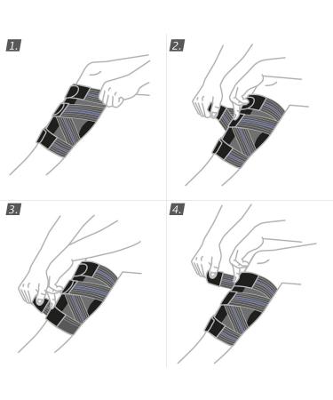 Professional PowerMotion Calf Muscle Support Sleeve for Men & Women | Shin Splints Relief Leg Cramps Varicose Veins | Charcoal Large - Buy Online on GoSupps.com