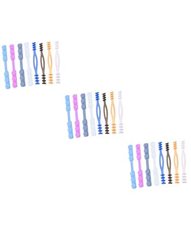 Homsfou 24 pcs facial mask black black black hook mouth protection ear hook mouth ear hook hooks to hang up masks earrings