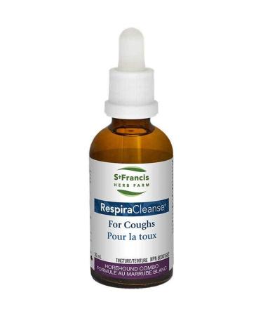 St Francis Herb Farm RespiraCleanse - With Mullein Organic Herbal Tincture Extract Used in herbal medicine to help with bronchial conditions coughs and colds 50 ml