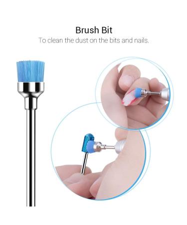 Melodysusie 7x Premium Wolframcarbid Hartmetall Bits Set for Professional Nail Care | Manicure & Pedicure Grinding Heads - Blue - Buy Online on GoSupps.com