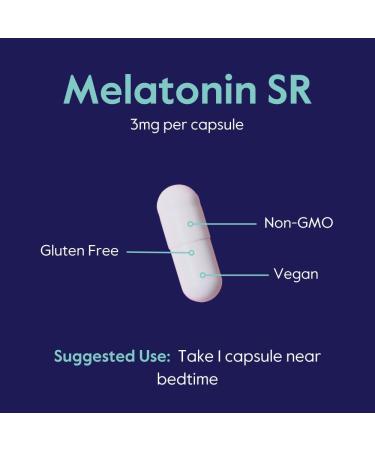 BESTVITE Melatonin SR 3mg (120 Vegetarian Capsules) - Vegan - Non GMO - Gluten Free - Extended Release Melatonin 120 Count (Pack of 1) - Buy Online on GoSupps.com