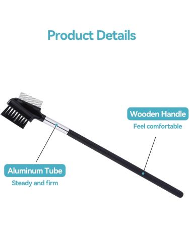 Double-Sided Eyebrow Brush 2-in-1 - Eyelash Comb for Lashes & Brows - 3PCS - Buy Online on GoSupps.com