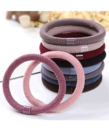 Breezo hair tie multi -colored hair bands 20 pieces elastic headband for ponytail holder for thick heavy and curly hair accessories for hairstyles for women girls