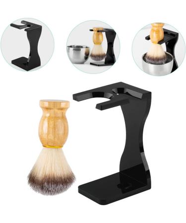Minkissy 5 Set Black Razor Tool Holder & Shaving Brush Stand - Acrylic Men's Grooming Kit for Comfortable Shaving - Buy Online on GoSupps.com