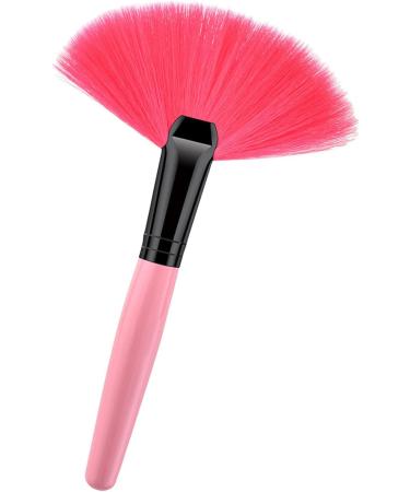 Convenient Fan Concealer Brush With Soft Bristles Cream Blending Brush For Seamless Makeup Application Cosmetic Red Hair - Buy Online on GoSupps.com