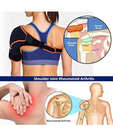 VGEBY Adjustable Shoulder Support Strap - Sports Gym Compression Wrap for Men & Women | Ideal for Injury Recovery & Fitness - Buy Online on GoSupps.com