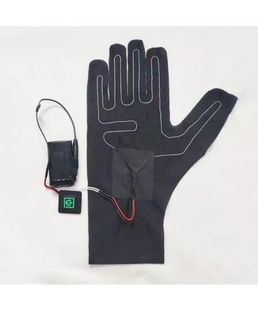 SPORTARC Sewing Gloves Heating Cloth Composite Fiber Insulating Gloves Heating Cloth Black