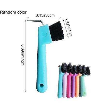 Horse Hoof Pick Brush Ergonomic Hoof Cleaner Portable Hoofpick for Home Beauty Salon Barber (Random Color) - Buy Online on GoSupps.com