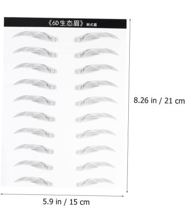 Ipetboom 2 Pairs Black Stickers Brow Tatoo Eyebrow Makeup Tools Eyebrow Stickers 6d Patch Artificial - Buy Online on GoSupps.com