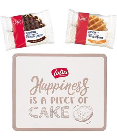  Vandeca Lotus biscuit box 'crispy waffle mix' - 24 pieces - Crispy vanilla waffles - Crispy chocolate waffles - biscuits for coffee - biscuit box - 490g - Buy Online on GoSupps.com