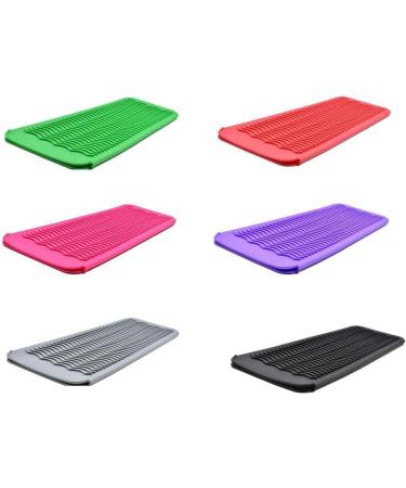 dijiusidy Heat Resistant Mat Silicone Travel Easy Storage Good Elasticity Skid-proof Design Curling Iron for Cover Hair Styling Tools No.2 - Buy Online on GoSupps.com