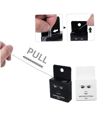 Eye Brows Point Thread Box Eyebrow Mapping String Marking Line Tool 10m White Durable and Useful - Buy Online on GoSupps.com