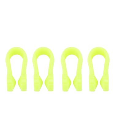 4 Pack Hand Pressure Point Clip Floral Shape Reduces Tension Universal Mini Clip for Migraine Relief (Green)