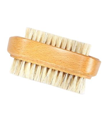 minkissy Wooden Toe and Finger Nail Brush Bristle Nail Brush Nail Cleaning Brush Manicure Wood Hand Nail Scrub Nail Clean up Brush Nail Bamboo Manicure Tools Bristles