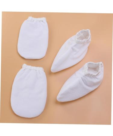 2 Paires Prot ge-mains Paraffine pour Bain Housse Isolante Thermique pour Soins de Spa Blanc - Buy Online on GoSupps.com