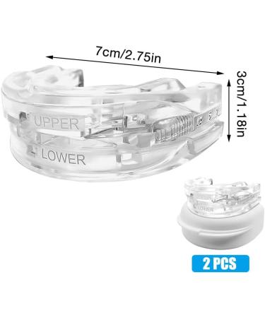 XPJBKC Adjustable Anti-Snoring Rails - 2pcs Snoring Stopper for Men & Women Comfortable Night Sleep - Buy Online on GoSupps.com