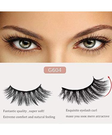 Shop 3D Reusable False Eyelashes - Long & Thick Handmade Dramatic Lashes (4 Pairs) - G604 - Buy Online on GoSupps.com