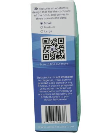 AirWare Breathe | Adhesive-Free Nasal Breathing Aid for Small Noses | Size Small (14) - International Shipping Available - Buy Online on GoSupps.com