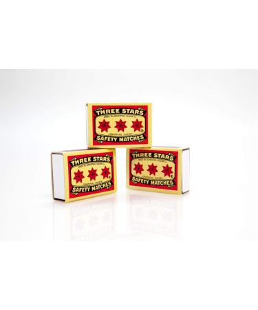 Swedish Match Three Stars Safety Matches 10 pack - Premium Quality Fire Starters - Buy Online on GoSupps.com