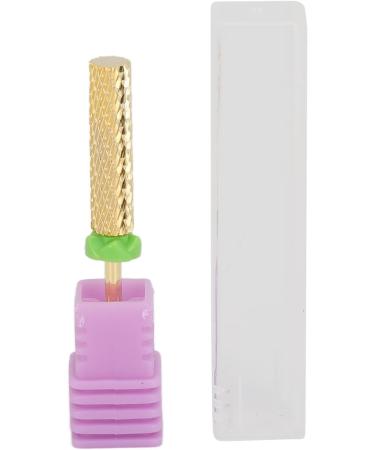 Barrel Nail Drill Bit Dead Skin Removal High Strength Pedicure Nail Drill Bit Flat Top Multipurpose Gold for Acrylic Nails (130#-C) - Buy Online on GoSupps.com