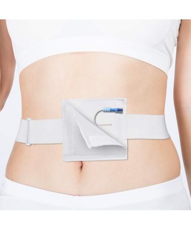 Feeding Tube Peritoneal Dialysis G Tube Belt G-Tube Holder, Comfortable and Concealment Gastrostomy Abdominal Dialysis Tubes Pads J-Tube Covers with Belt for Adults