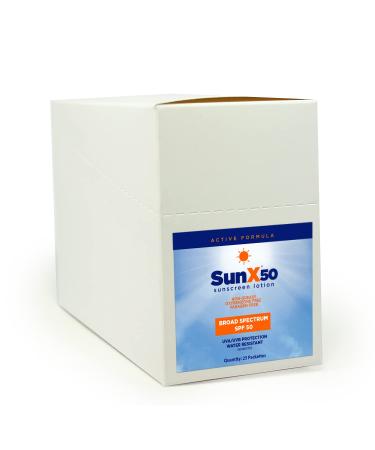 SunX50 25-Packets of Broad Spectrum SPF50 Lotion