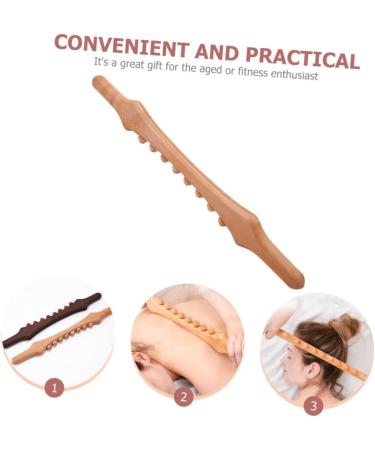 Stahad Gua SHA Massage Roller - Wooden Foot & Hand Muscle Roller Stick for Reflex Zone & Body Massage - Buy Online on GoSupps.com