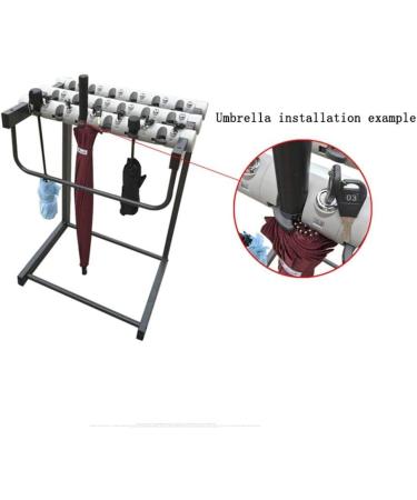 12 Heads 18 Heads Luxurious Umbrella Stand with Lock Space for Hospitals Very Safe Banks Black Iron Frame Storage Rack for White Tube Small Y0S0J1 (Color : Small Size : One Size) - Buy Online on GoSupps.com