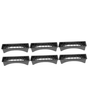 ABOOFAN 6 pieces-Kamm-StahrungsRegral Gate for hair plastic pallets Handwiping tools electrical plastic blade-organizer clipper protective holder for hairdressers