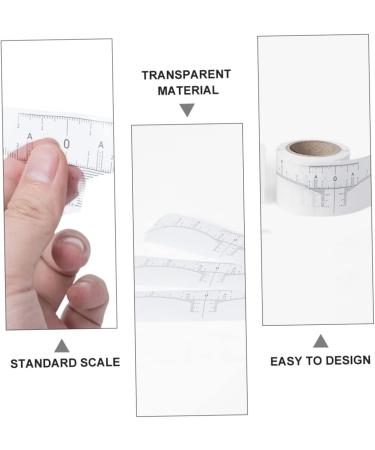  Beatifufu 1 Roll Eyebrow Ruler Measuring Tattoo Guide Eyebrow Ruler Eyebrow Sticker Eyebrow Ruler Adhesive Measuring Ruler Disposable White Female Paper - Buy Online on GoSupps.com