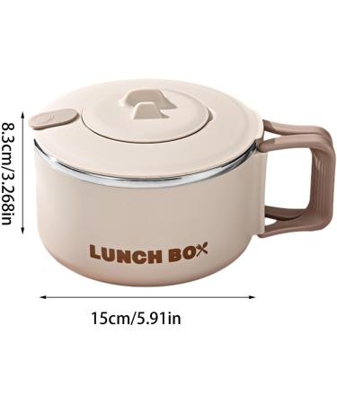 CENMOO Noodle Bowl Ramen Bowl 1200ml Ramen Kitchen Noodle Bowl with Lid Ram Bowl with Handle for Microwave Portable Soup Bowl Lunch Box for - Buy Online on GoSupps.com