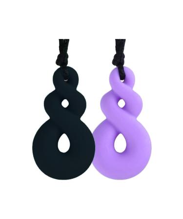 Chew Toys for Kids Boys Girls ADHD Autism Biting Safety Food Grade Silicone 2 Pack