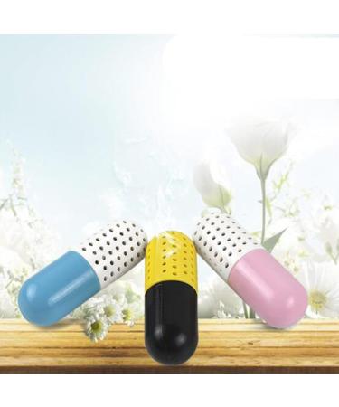 SOLUSTRE 1pc Shoe Deodorizer Balls Odor Eliminator Shoes Deodorant Capsules Agent Desiccant Yellow - Buy Online on GoSupps.com