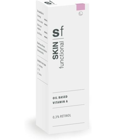 Skin Functional Oil Based Vitamin A Serum 0.3% Retinol Anti-Ageing Anti-Pigmentation Anti-Acne 30 ml - Buy Online on GoSupps.com