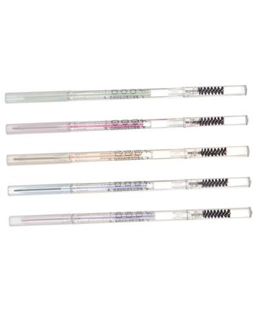NOLITOY 5pcs Eyebrow Pencil Eyebrow Makeup Pencils Makeup Tools Brow Pens Mint Double Head Miss Highlighter