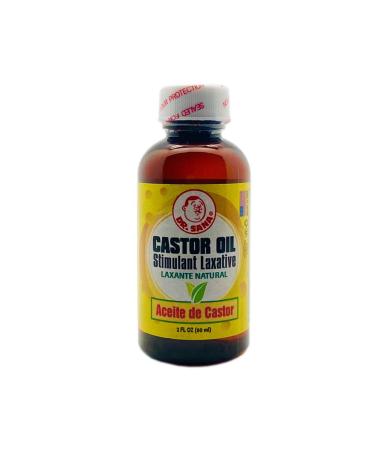 Dr Sana Castor Oil. Natural Stimulant Laxative. Effective Relief for Occassional Constipation. 2 Fl.Oz / 60 ml