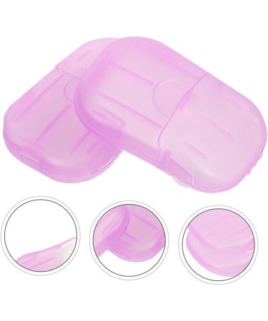 BESPORTBLE 20pieces Portable Travel Soap Sheets Convenient Hand Washing Soap Slices for Camping Outdoor and Business Trips Per Box Purple for The Go - Buy Online on GoSupps.com