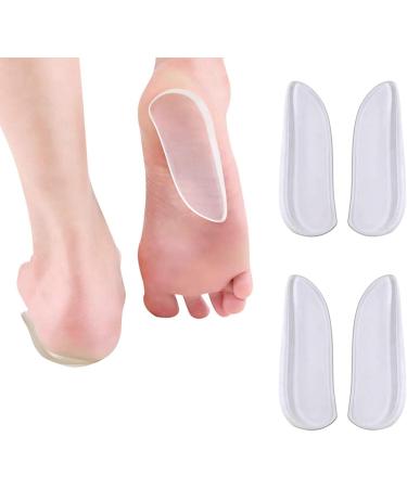 KTELI 4 Pairs Silicone Heel Wedge Insoles - Medial & Lateral Support Corrective Adhesive Shoe Inserts for Comfort & Pain Relief - Buy Online on GoSupps.com