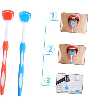 Buy Gatuida 12 Pcs Tongue Cleaning Brush Set - Fresh Breath & Oral Care - Baby & Adult Tongue Scrapers - 3 Colors - 19.5x3x0.6cm - Buy Online on GoSupps.com