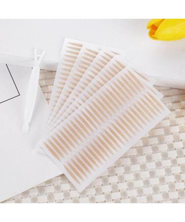 Invisible Lace Style Natural Eyelid Tape- 240 Pairs for Instant Eye Lift and Hooded Mono-eyelid, Self-Adhesive Strips with Y Fork (Skin Color) - Buy Online on GoSupps.com