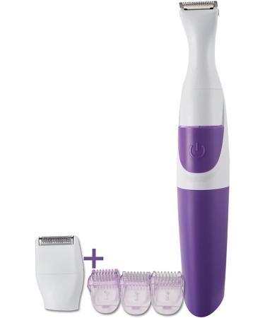 TOPINCN Womens Hair Trimmer Electronic Hair Clipper Washable Hair Removal Tool in Purple Unique Design Easy to Clean - Buy Online on GoSupps.com