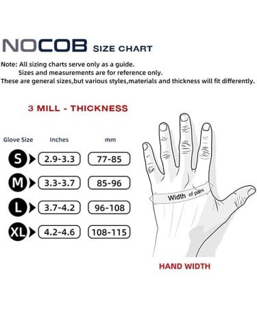 NOCOB Multi-Purpose Nitrile Disposable Gloves Powder & Latex-Free 100 Pc Pack 3 Mill Blue | S M L XL | Ships from Canada Large - Buy Online on GoSupps.com
