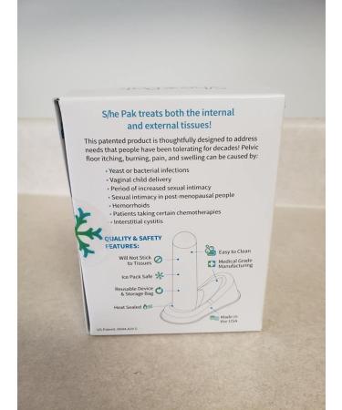She Pak Pelvic Floor Cooling Device | Natural Relief for Pain Burning Itch & Swelling - Buy Online on GoSupps.com