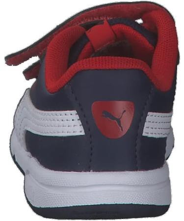 PUMA Kids Stepfleex 2 Sl Ve V Ps Trainers 1.5 UK Child Peacoat White Flame Scarlet - Buy Online on GoSupps.com