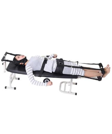 Wolves cervical and lumbar traction bed home use cervical spine extension stretcher device lumbar traction device for lumbar stretching and minor injuries (46cm wide)