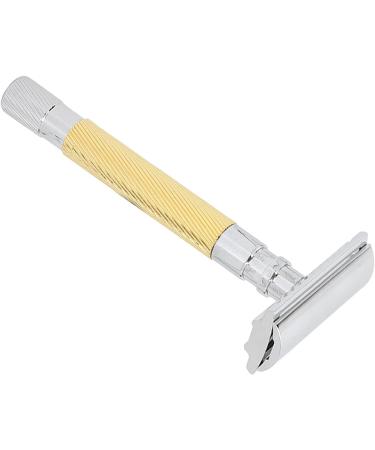 Premium Manual Safety Razor - Ergonomic & Travel-Friendly Gold Razor for Home Use - Buy Online on GoSupps.com