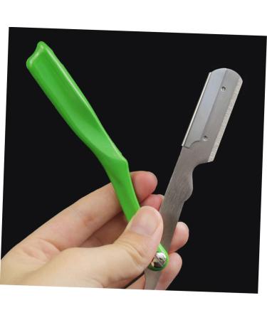 Frcolor Manual Razor & Blades for Men | Rustproof Stainless Steel Shaver Holder | Ideal for Hairdressers & Haircuts - Buy Online on GoSupps.com