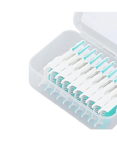 200pcs Soft Interdental Brushes - Silicone Head Dental Floss Toothpick with Case for Oral Care (Green) | International Shipping - Buy Online on GoSupps.com