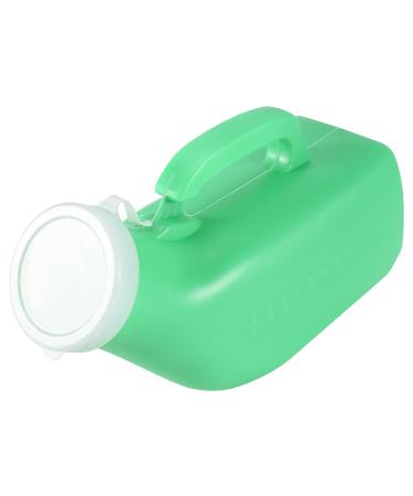 Facesunny Male Urine Bottle with Lid Autoclavable for Travel Camping Patient 1.2L Green